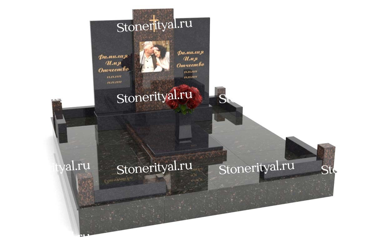 Семейные памятники. Изготовление и установка памятников в Москве и МО