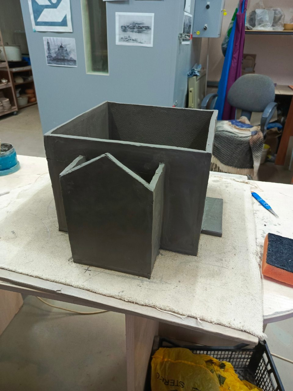 Лепим Троицкий собор. Этапы работы. Макет. Город. Легенды Старого Города.