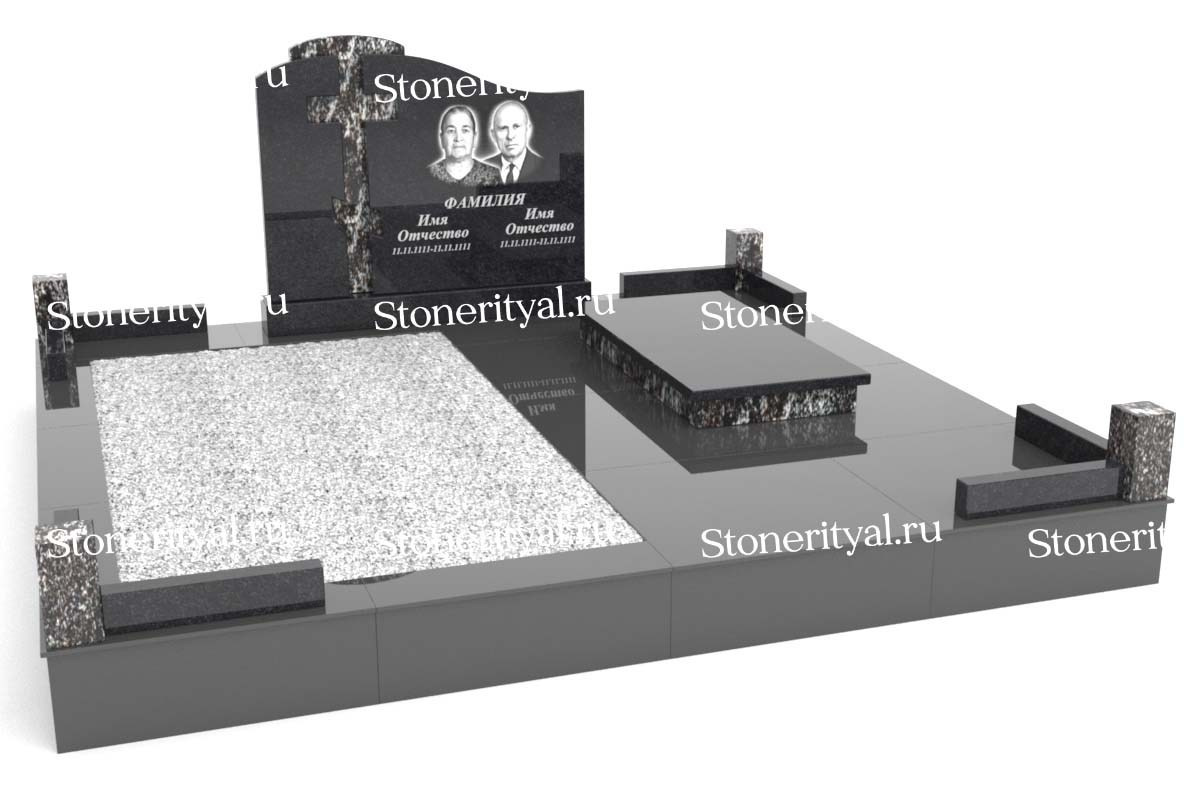 Семейные памятники. Изготовление и установка памятников в Москве и МО