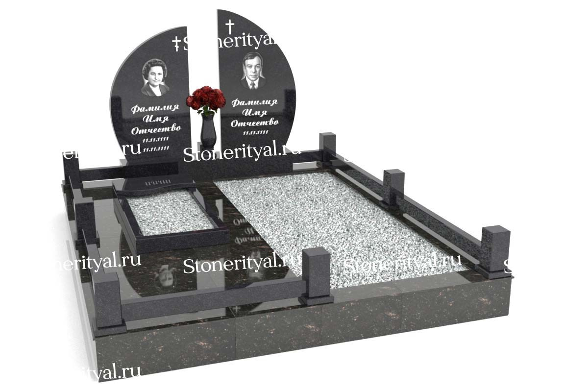 Семейные памятники. Изготовление и установка памятников в Москве и МО