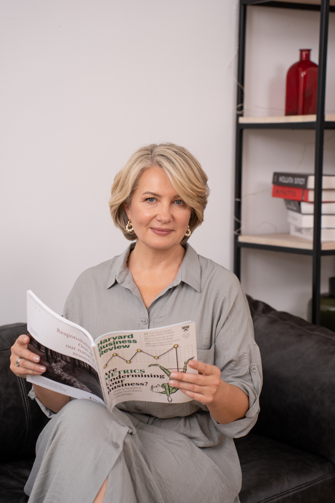 деловой женский портрет в студии