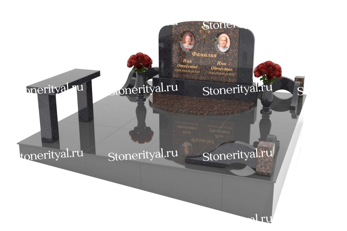 Семейные памятники. Изготовление и установка памятников в Москве и МО