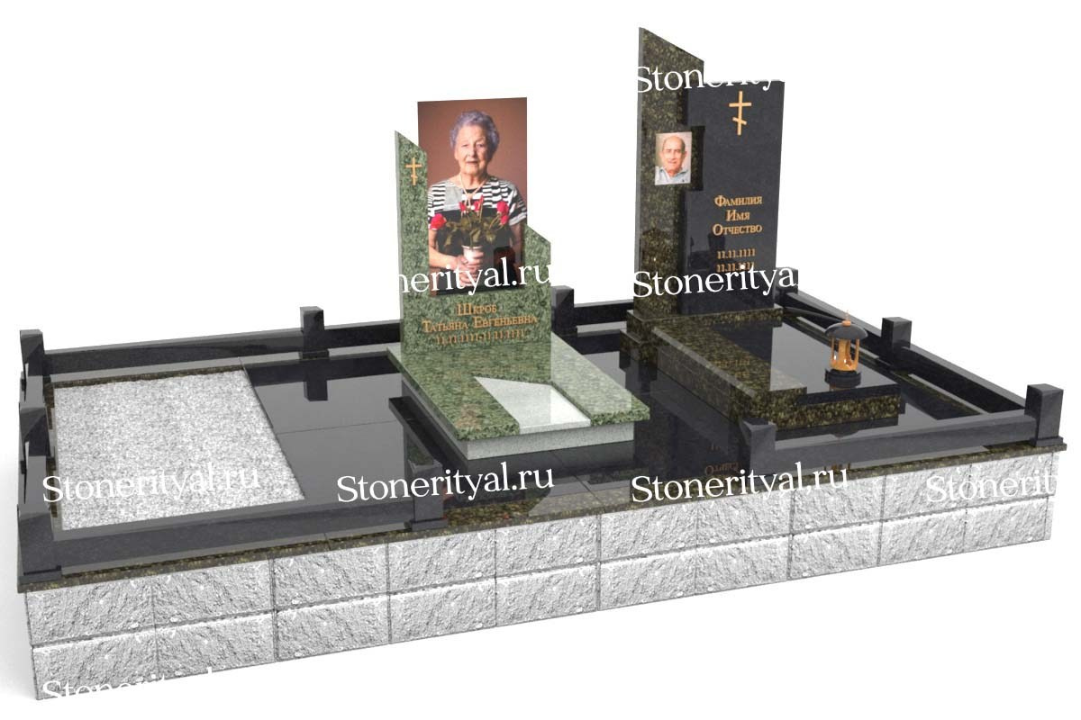 Семейные памятники. Изготовление и установка памятников в Москве и МО