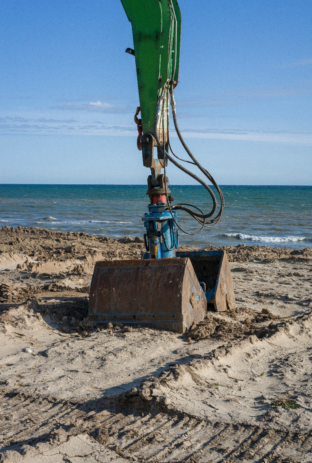 Blue border. Artist Denis Tikhomirov