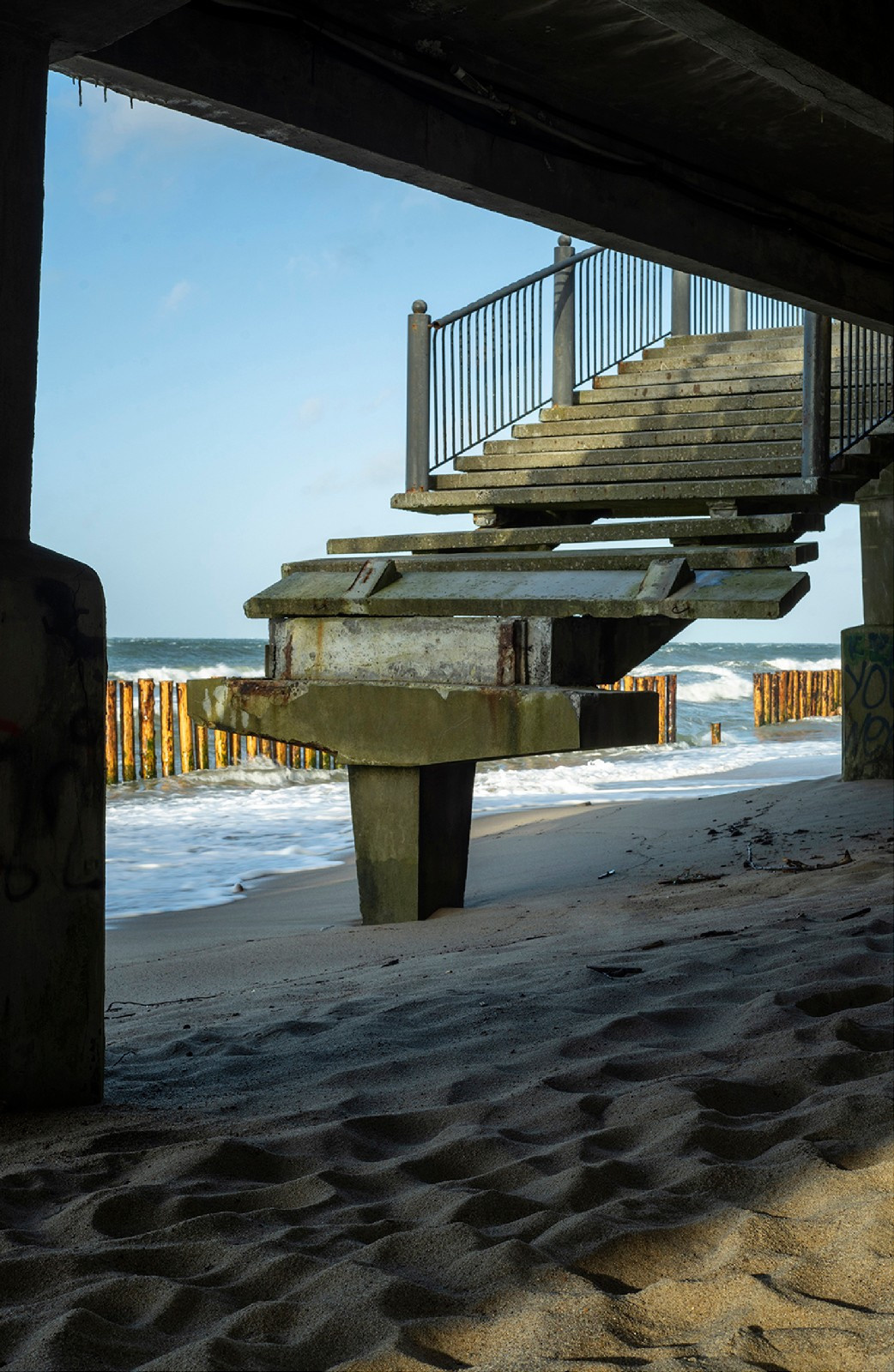 Blue border. Artist Denis Tikhomirov