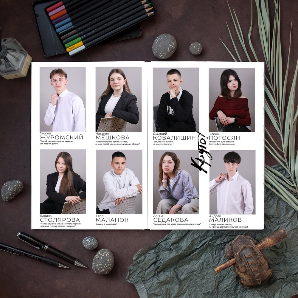 АЛЬБОМ 10 разворотов (20 страниц) ШКОЛА. Школьный фотограф Олеся Галатова