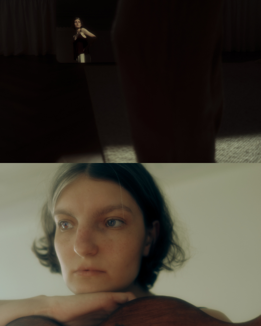 Фотосессия дома: нуар в светлой квартире
