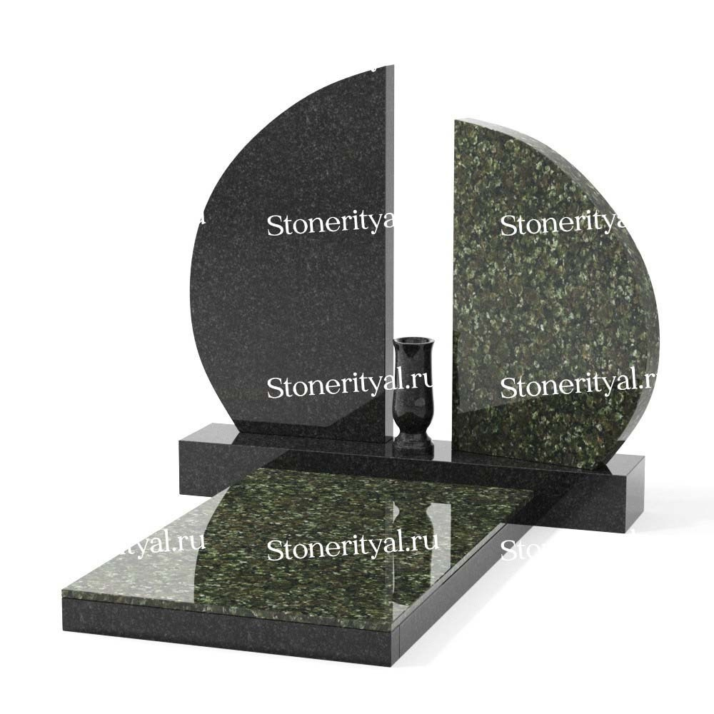 Комбинированные памятники на двоих. Изготовление и установка памятников в Москве и МО