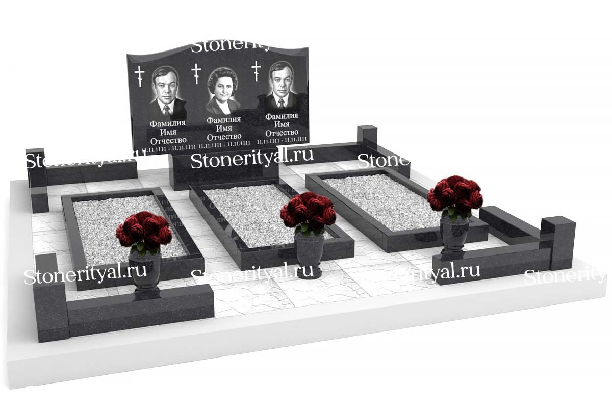 Семейные памятники. Изготовление и установка памятников в Москве и МО