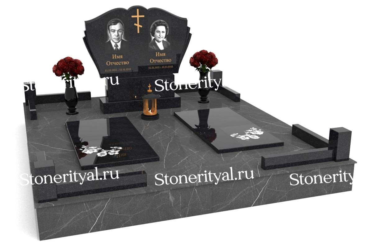 Семейные памятники. Изготовление и установка памятников в Москве и МО