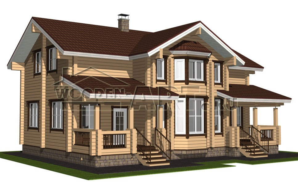 «Александров» 223 кв. м. Проекты деревянных домов