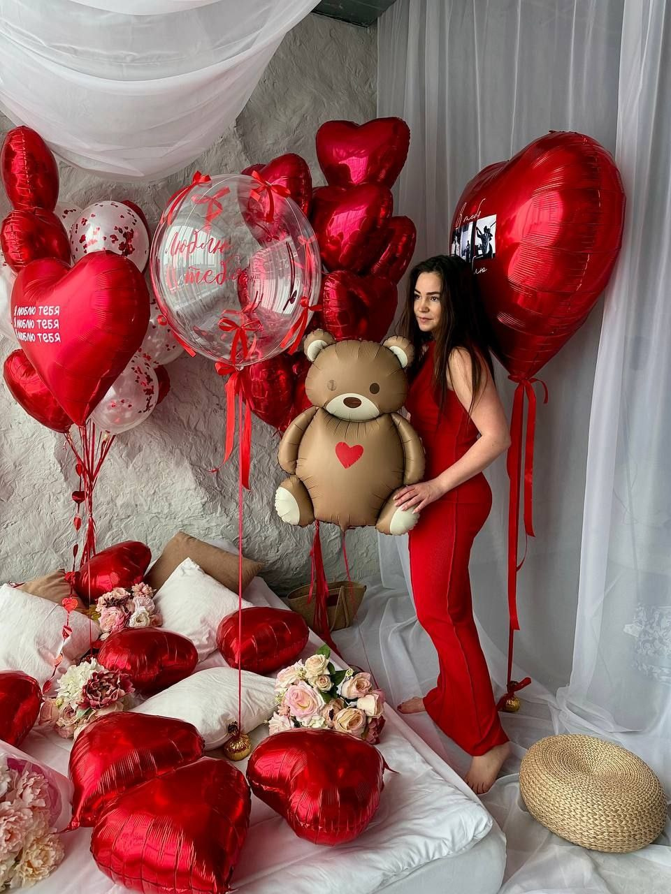 14th Valentine’s Day. Шары с гелием, фотозоны Нови Сад Белград. Balone i dekoracije od balona Novi Sad Beograd
