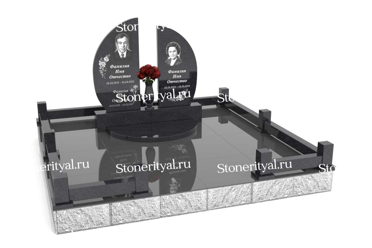 Семейные памятники. Изготовление и установка памятников в Москве и МО