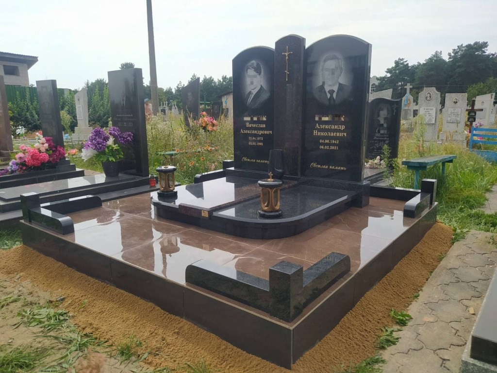 Реальные фото работ. Изготовление и установка памятников в Москве и МО