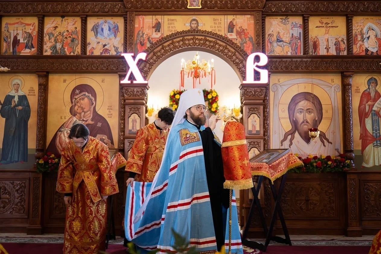 МИТРОПОЛИТ ИГНАТИЙ СОВЕРШИЛ БОЖЕСТВЕННУЮ ЛИТУРГИЮ В ХРАМЕ НЕРУКОТВОРНОГО ОБРАЗА СПАСИТЕЛЯ Г. САРАТОВА. Саратовское Северо-Западное благочиние
