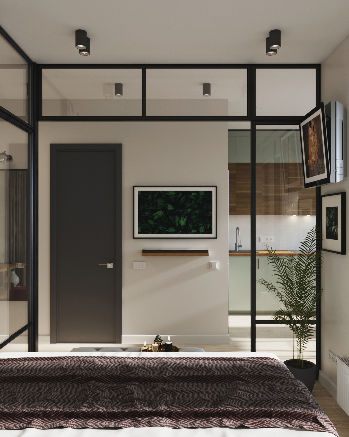 «Под тенью пальмы» 33кв.м, фото. Дизайнер интерьеров Olala interior design