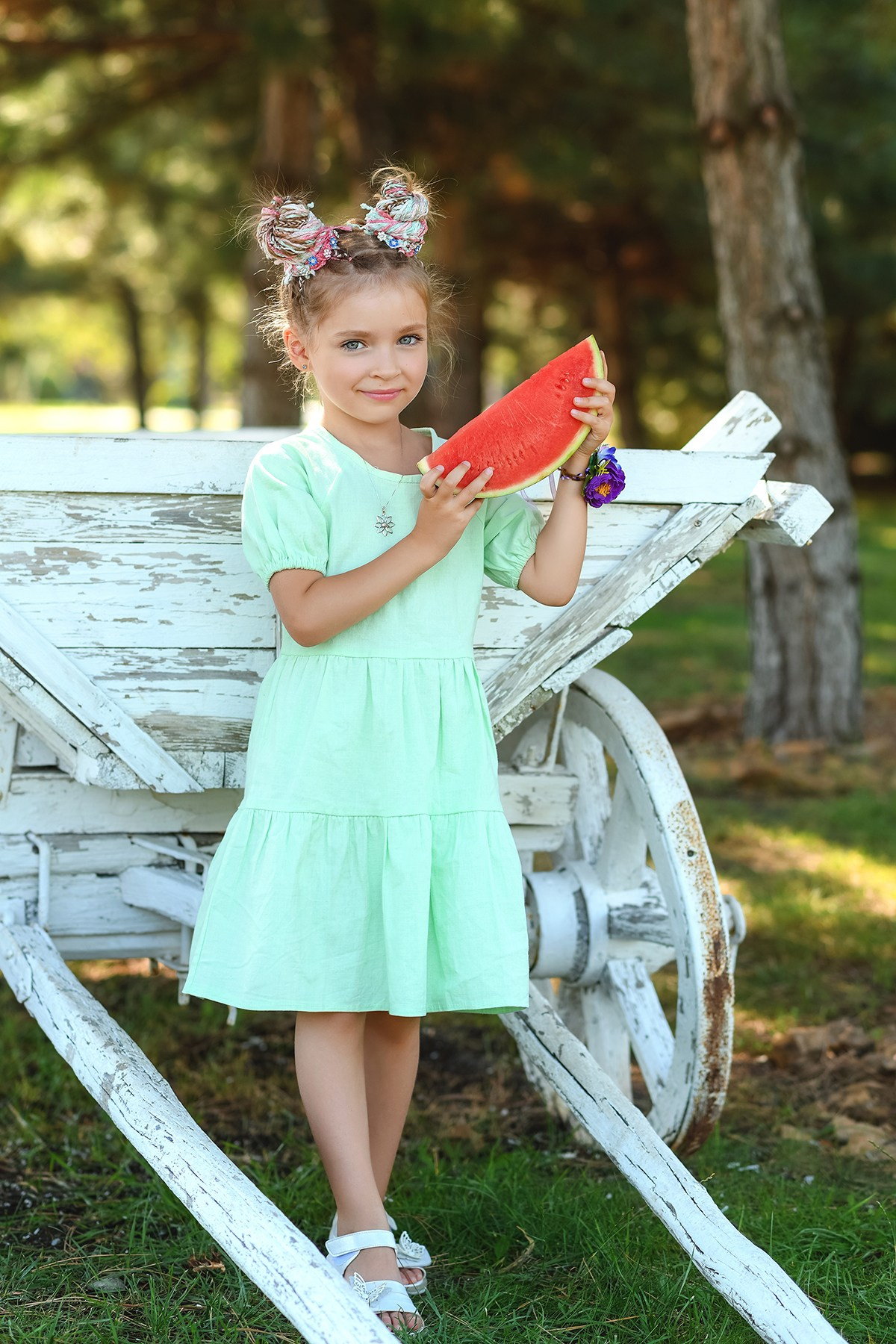 Детская съёмка с арбузами. Детский фотограф в Донецке Марина Пилипенко