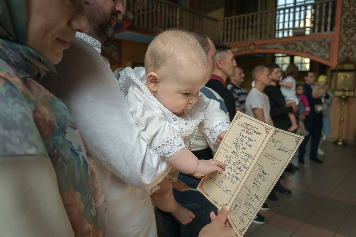 Крещение Платона в Покровском храме. Фотограф Татьяна Рутковская Калининград