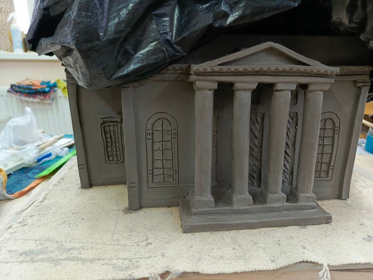 Лепим Троицкий собор. Этапы работы. Макет. Город. Легенды Старого Города.