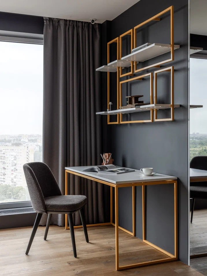 Квартира для молодого IT-специалиста площадью 250 м² на 21 этаже. Студия дизайна интерьера «Строчка» | Москва, Санкт-Петербург, Самара, Казань, Тольятти, Ульяновск и другие города России