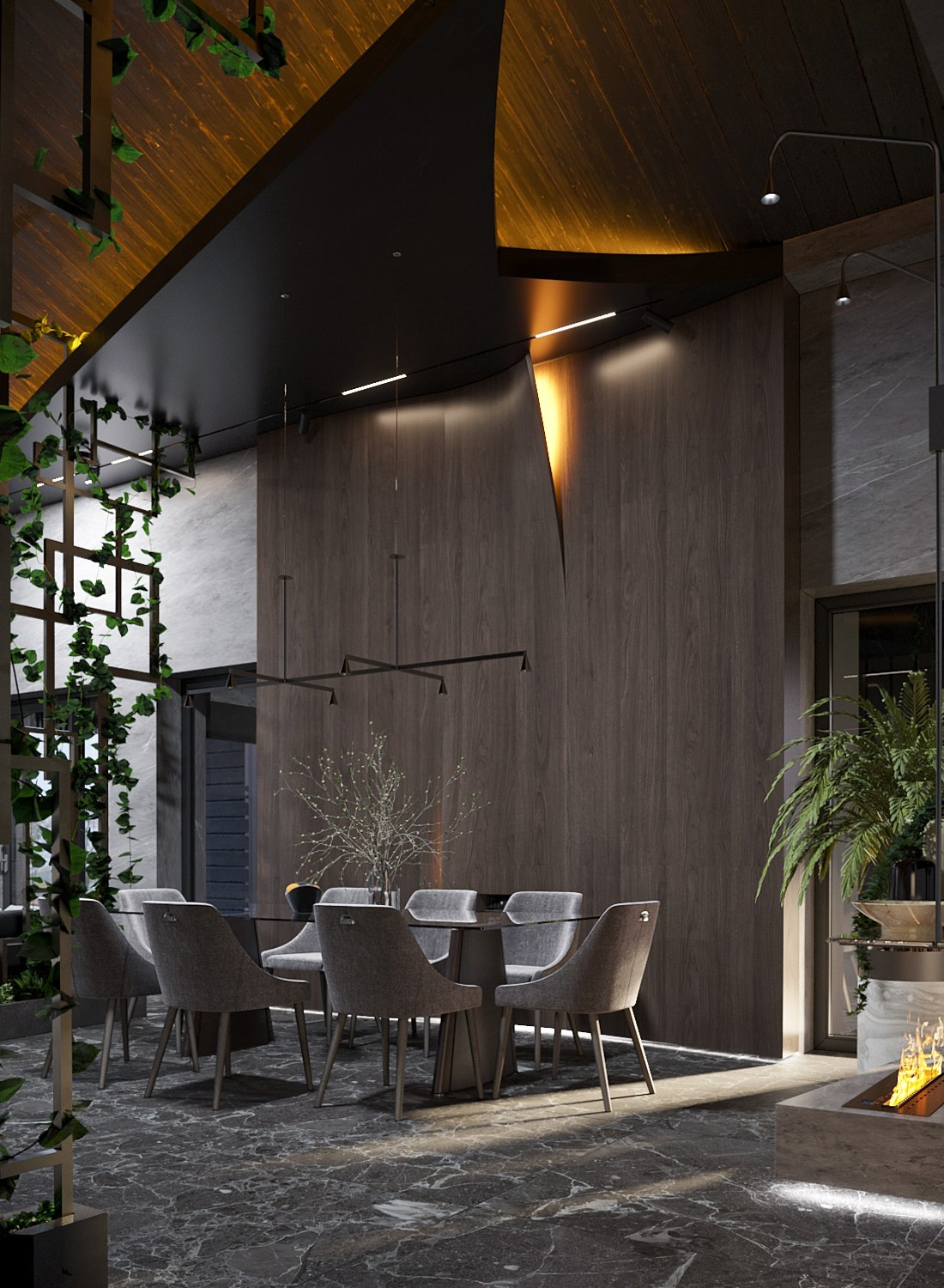 Дизайн-проект интерьера частного дома в Москве в поселке «Серебряный бор»