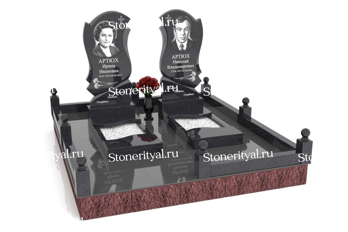 Семейные памятники. Изготовление и установка памятников в Москве и МО