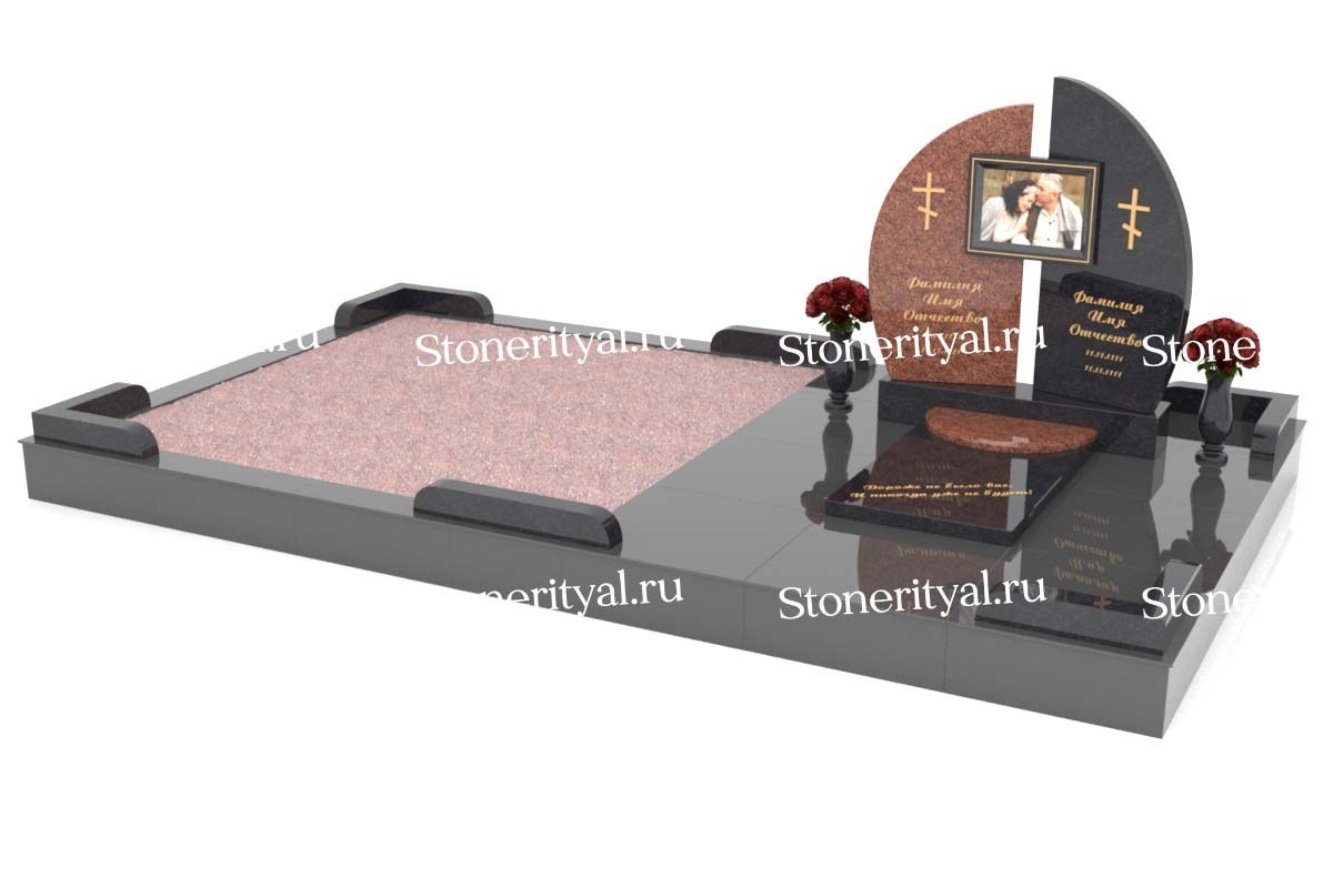 Семейные памятники. Изготовление и установка памятников в Москве и МО