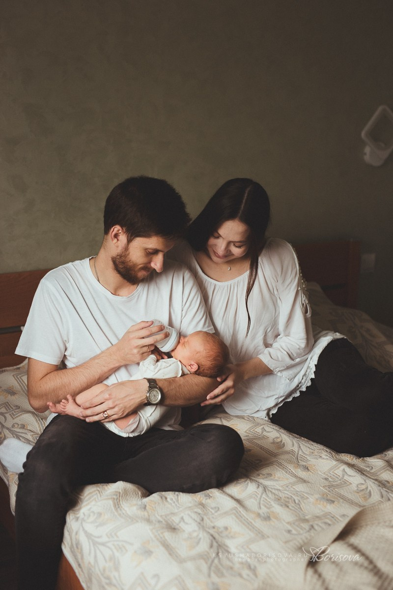 Фотосессия дома с новорожденным. Фотограф новорожденных в Магнитогорске Ксюша Борисова