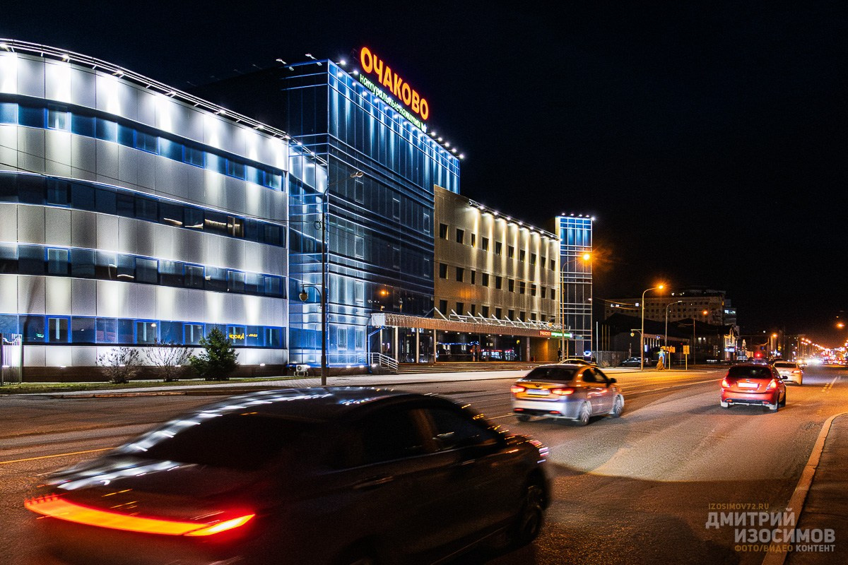 Ночные открытки Тюмени