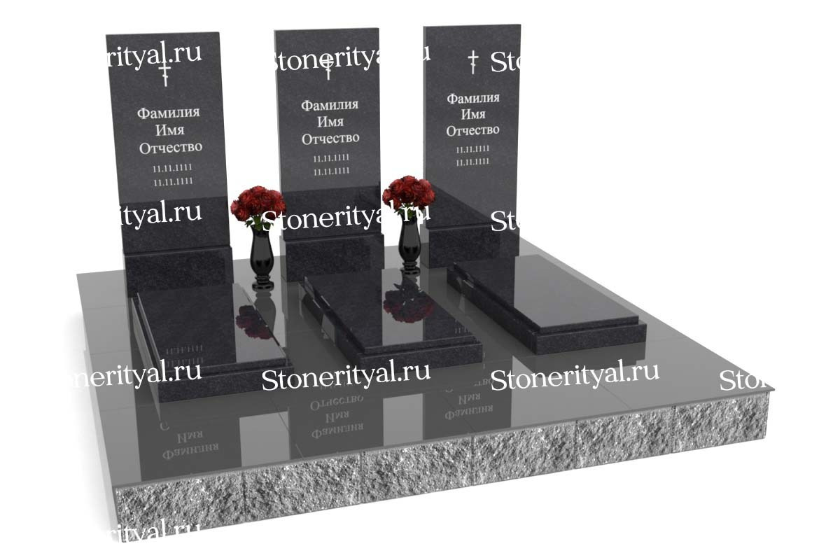 Семейные памятники. Изготовление и установка памятников в Москве и МО