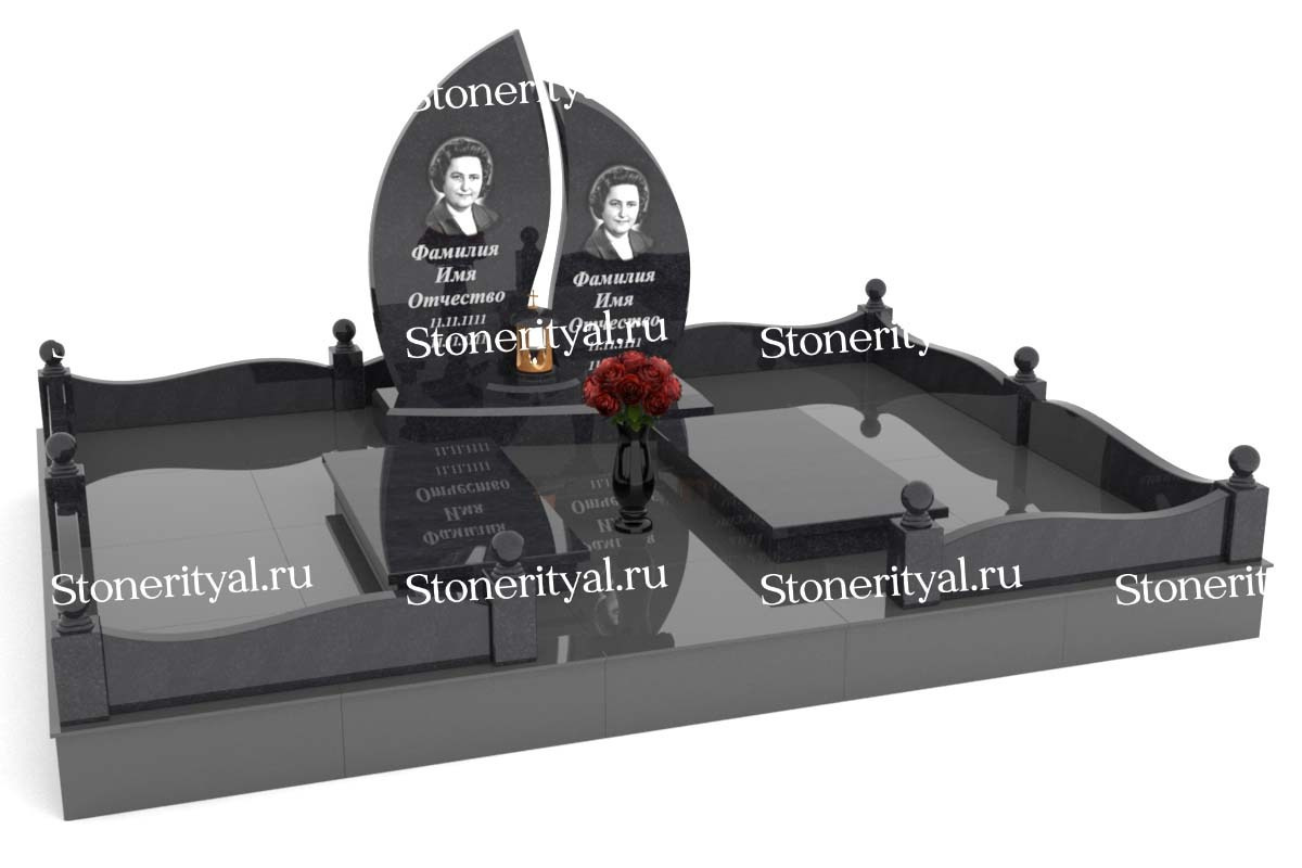 Семейные памятники. Изготовление и установка памятников в Москве и МО