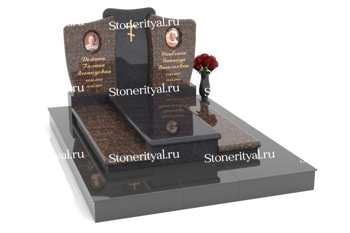 Семейные памятники. Изготовление и установка памятников в Москве и МО