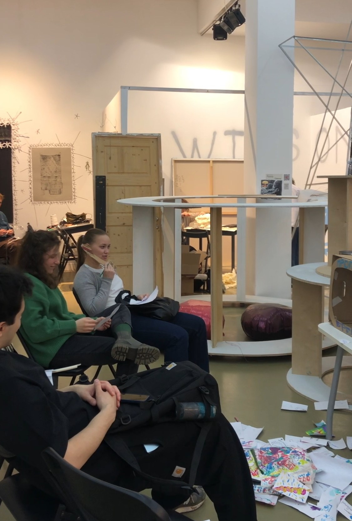 Olga Mikhalchuk is performing at Winzavod. Olga Mikhalchuk, visual artist