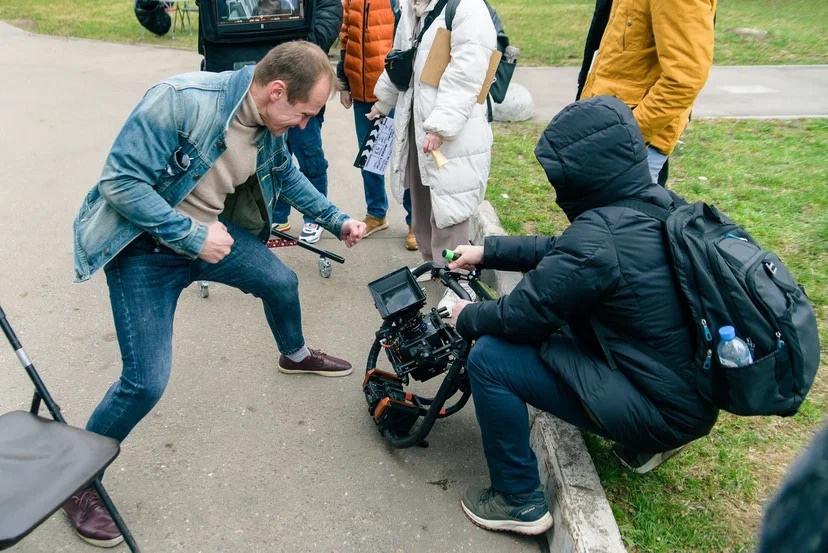 Команда NASTROE на съемках клипа Animal ДжаZ