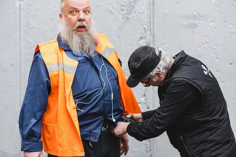 Пахом и команда NASTROE на съемках клипа Animal ДжаZ