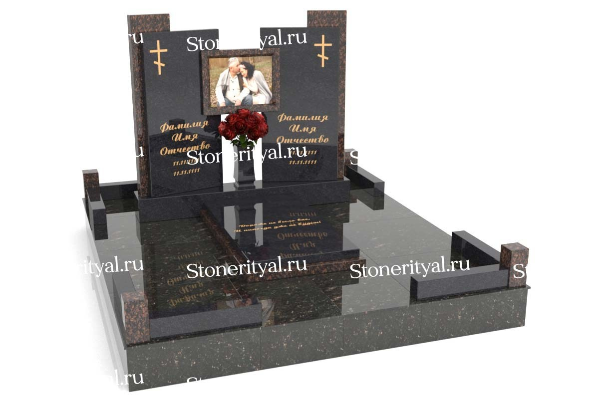 Семейные памятники. Изготовление и установка памятников в Москве и МО