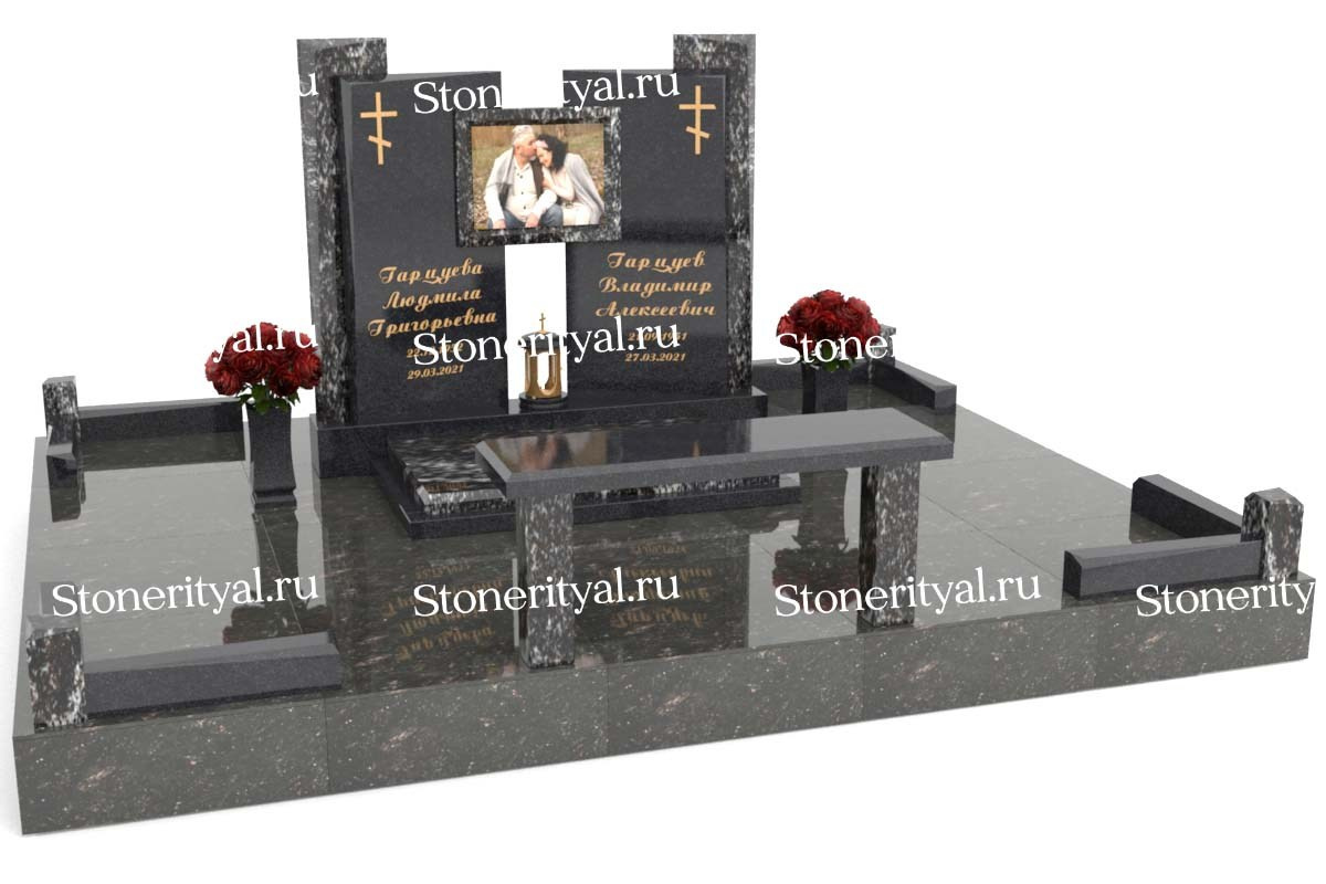 Семейные памятники. Изготовление и установка памятников в Москве и МО