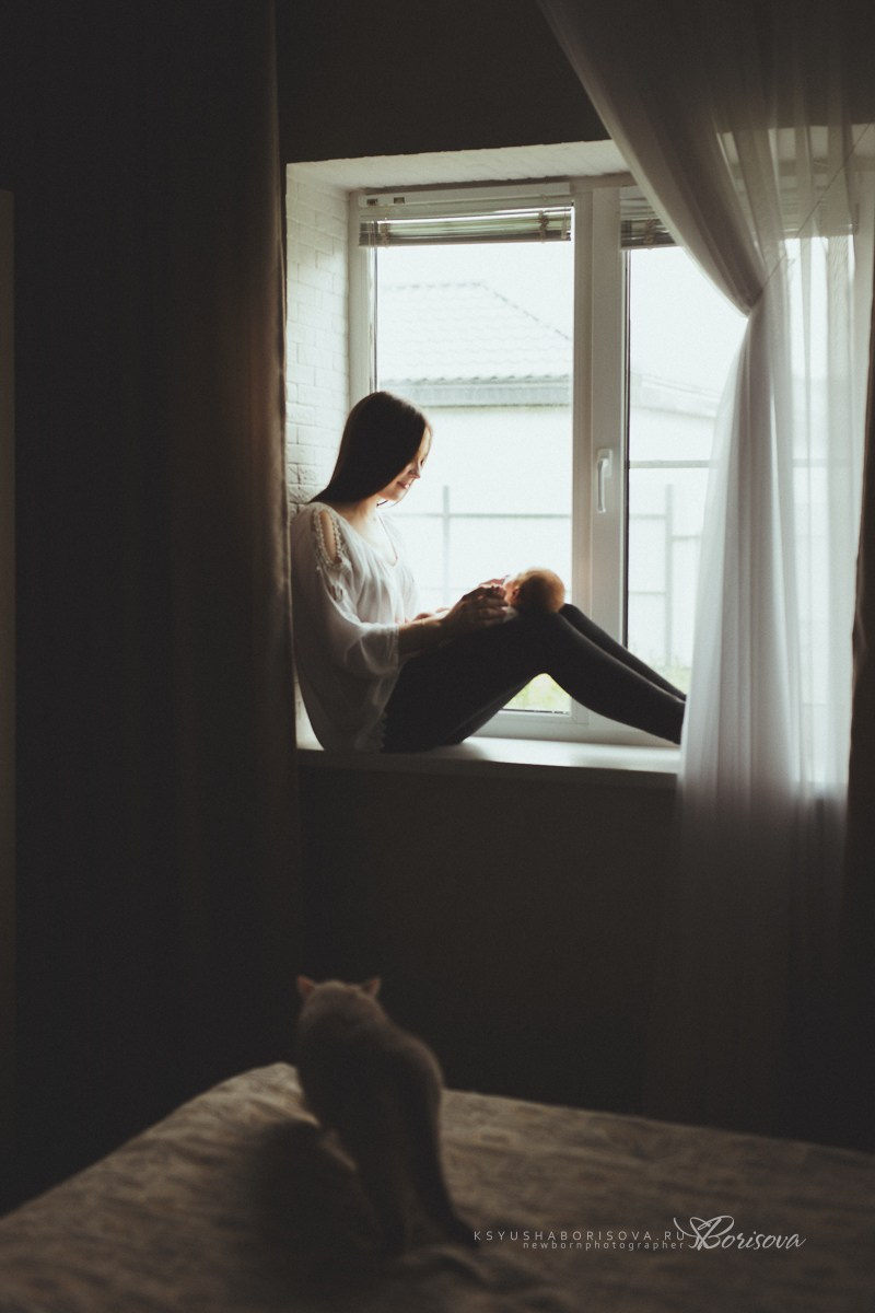 Фотосессия дома с новорожденным. Фотограф новорожденных в Магнитогорске Ксюша Борисова