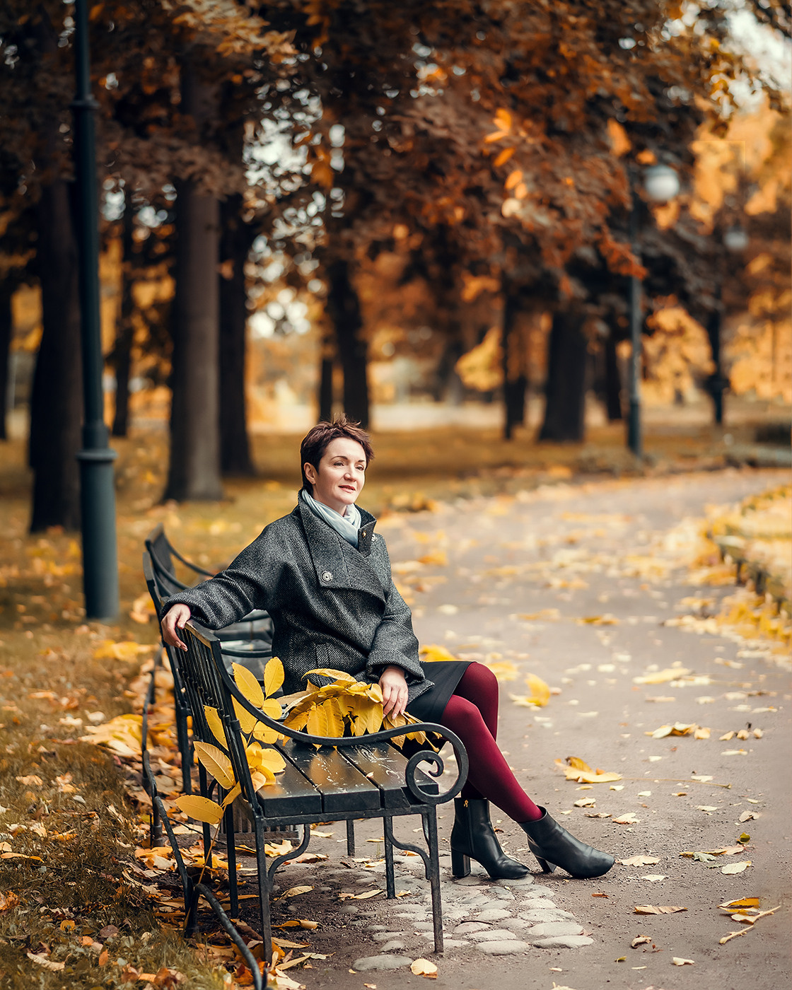 Наталья, крыша + Михайловский сад. Фотограф в Санкт- Петербурге Мария Золотарь