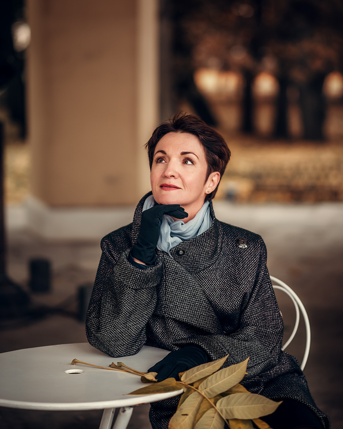 Наталья, крыша + Михайловский сад. Фотограф в Санкт- Петербурге Мария Золотарь