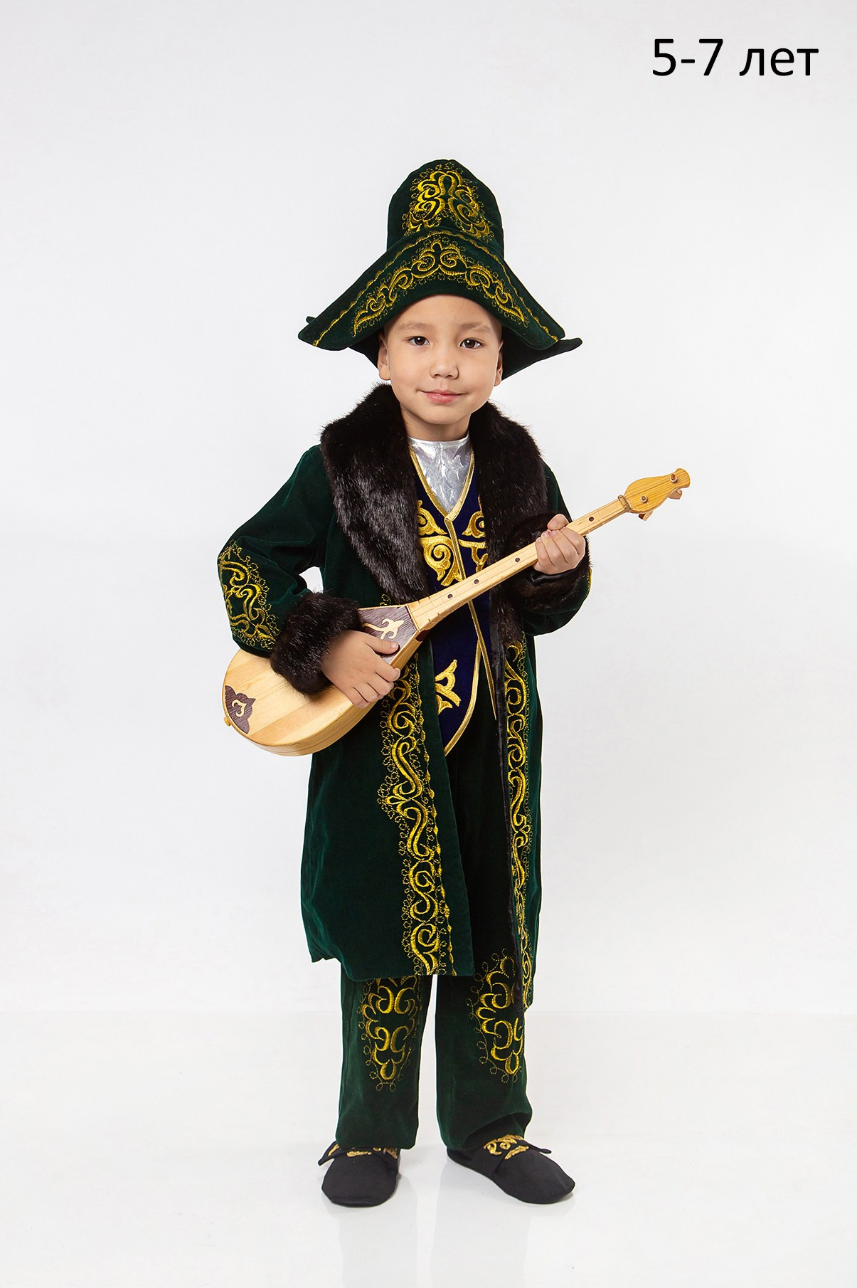 Прокат костюмов. Прокат национального казахского костюма с домброй для мальчика