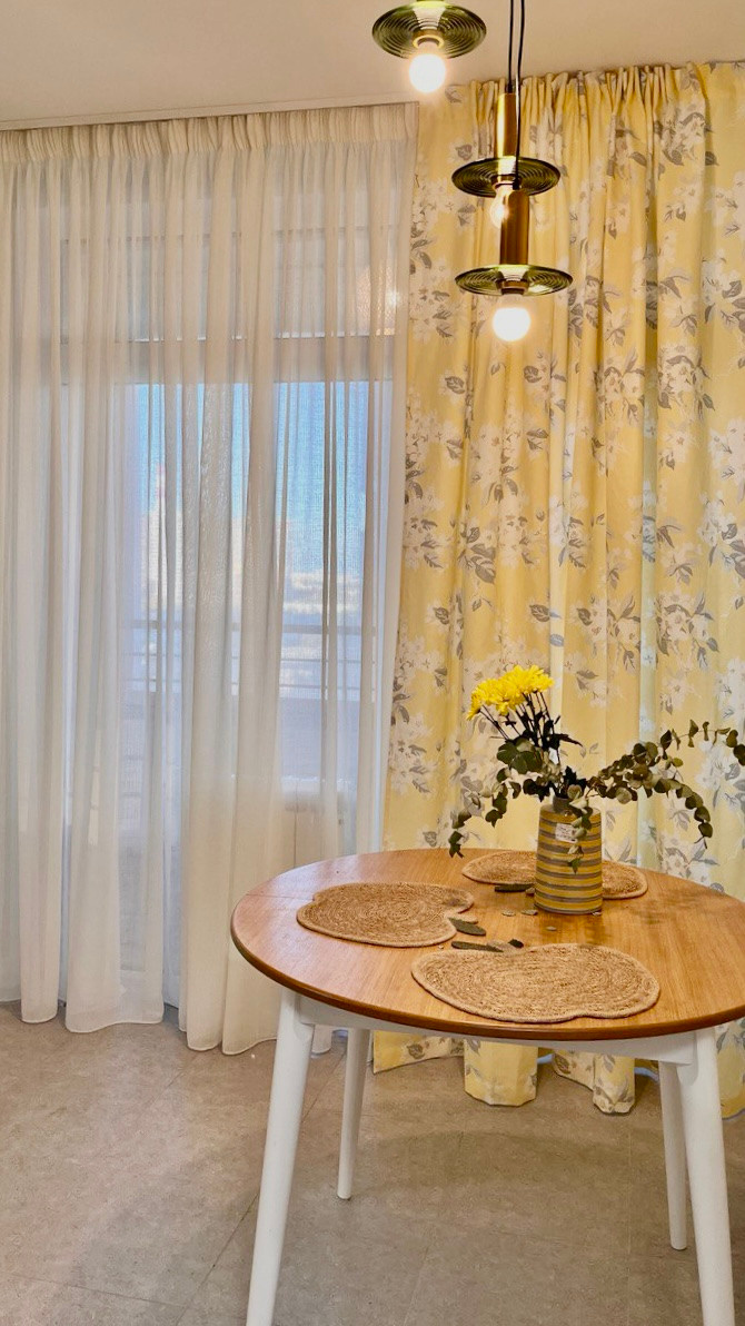 Шторы в кухню. Салон по пошиву штор на заказ по индивидуальным размерам