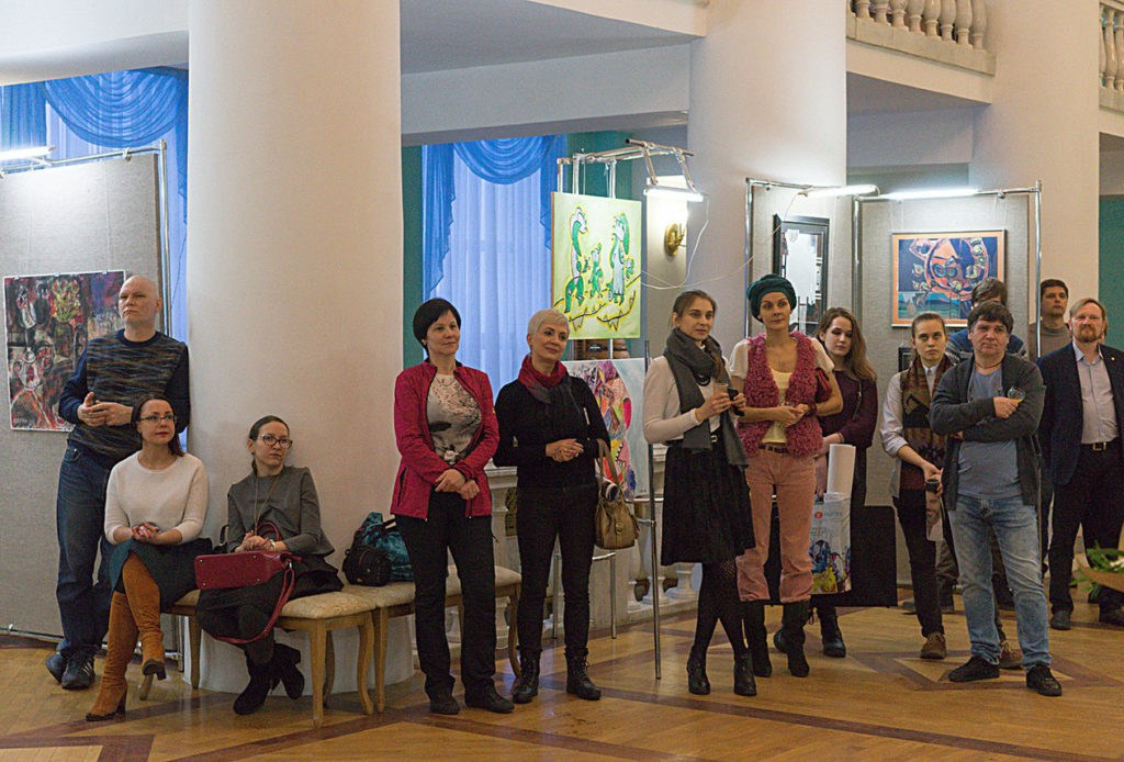 Вернисаж выставки живописи, филармония, Челябинск