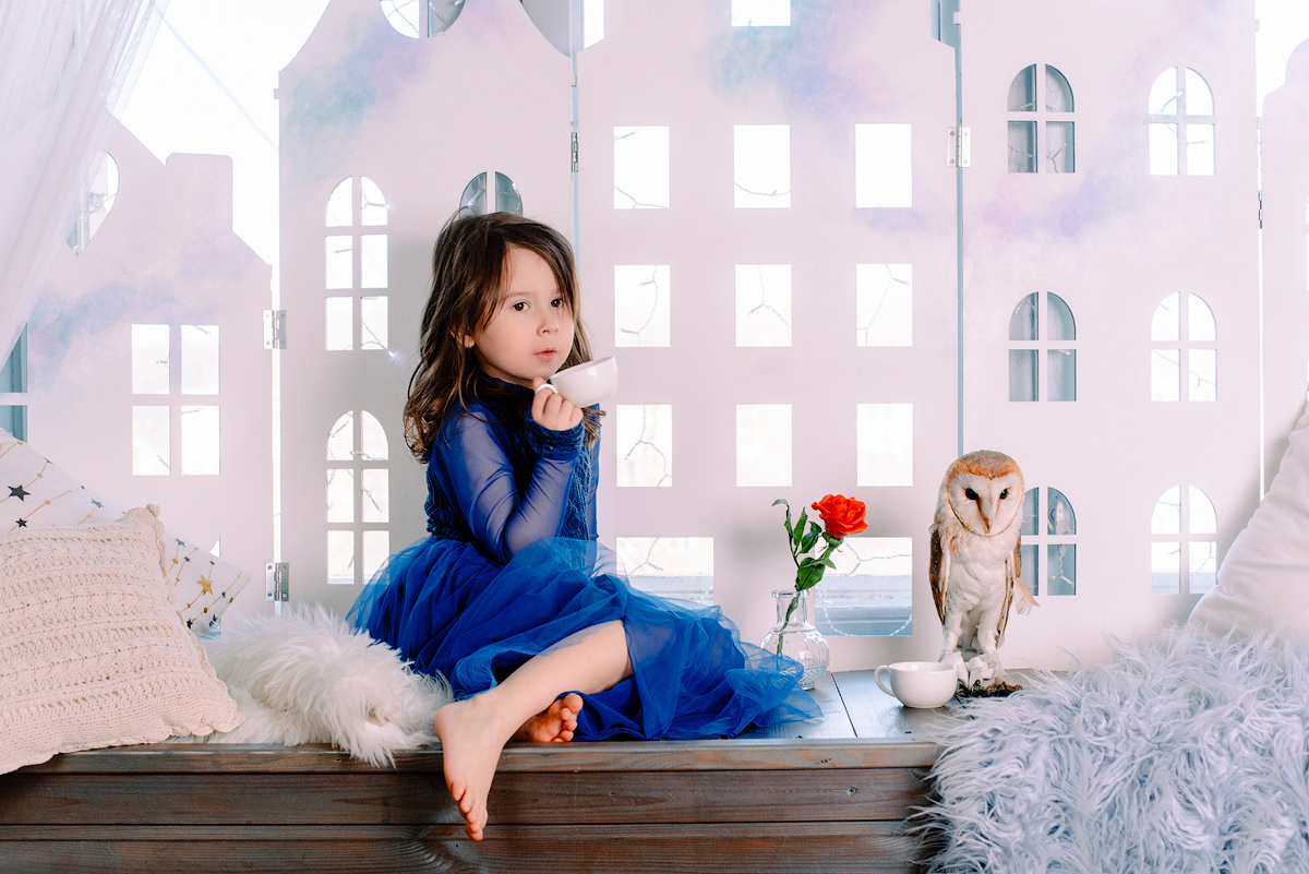 Наташа, Агуша и сова. Семейный и свадебный фотограф в Рязани Лиза Голованова