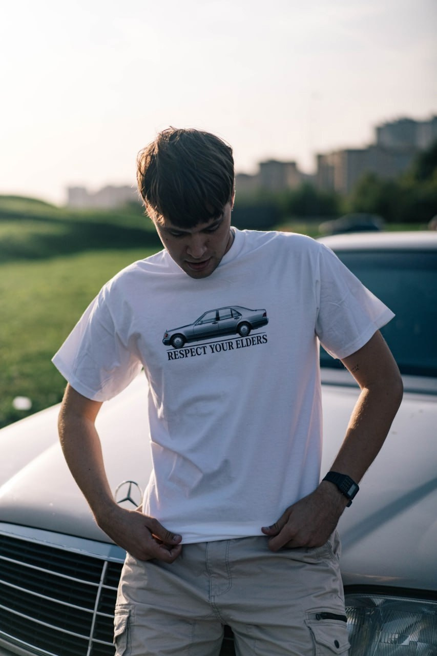 Футболка Mercedes-Benz W140 S-Class (1991-1998). Автомобильный фотограф Антон Цырулев