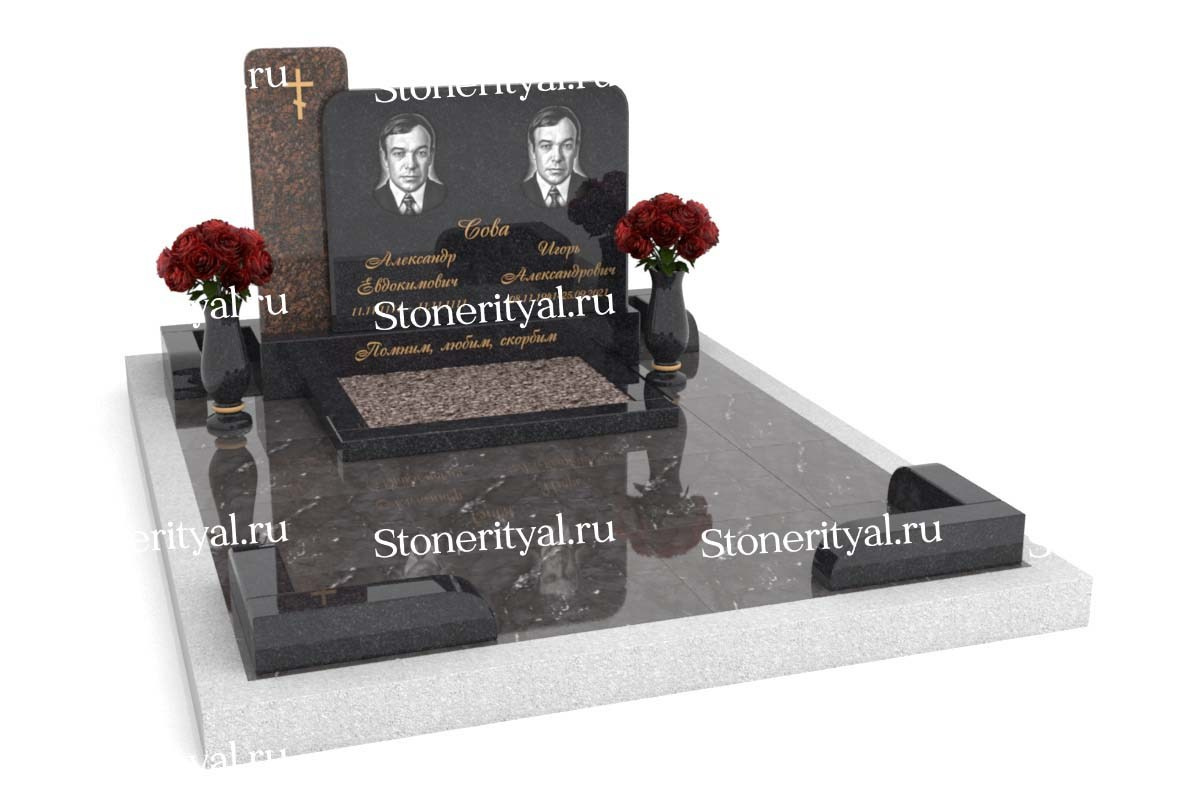 Семейные памятники. Изготовление и установка памятников в Москве и МО