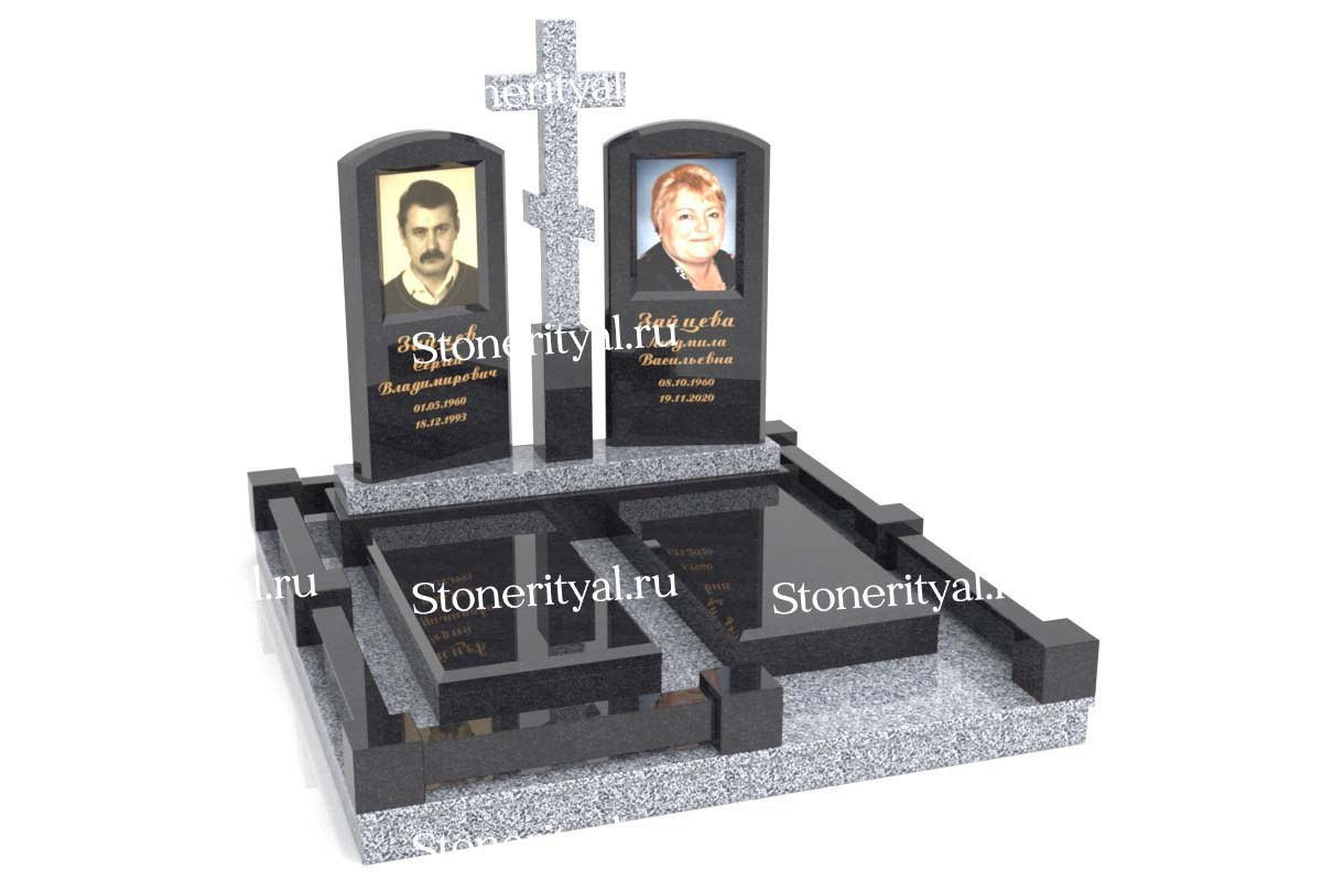 Семейные памятники. Изготовление и установка памятников в Москве и МО