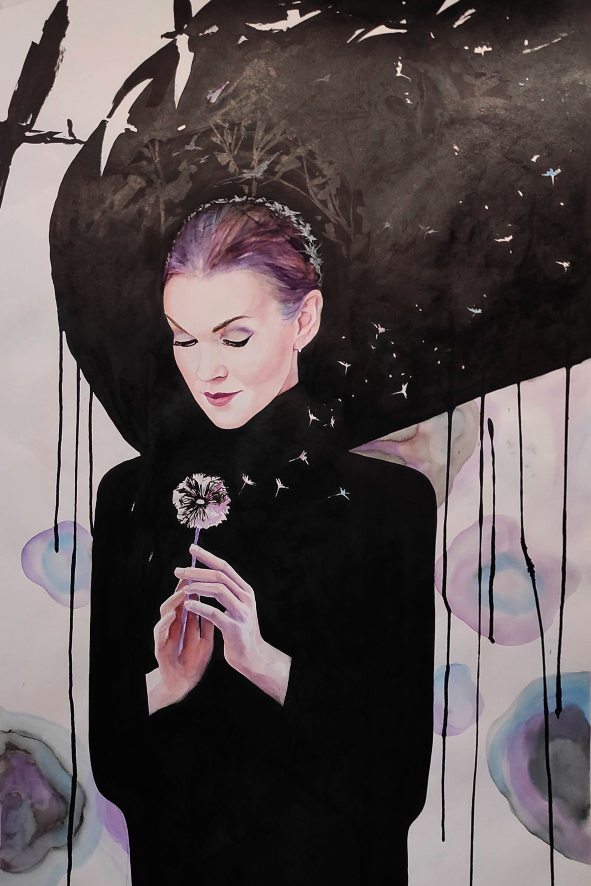 Бумага, тушь, акварель 60x80