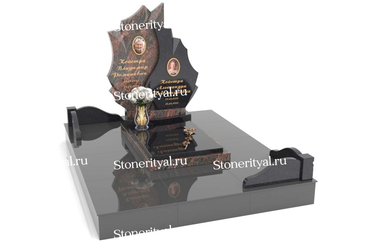 Семейные памятники. Изготовление и установка памятников в Москве и МО