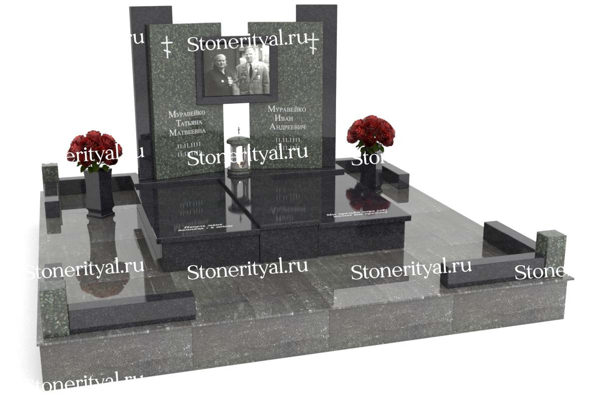 Семейные памятники. Изготовление и установка памятников в Москве и МО